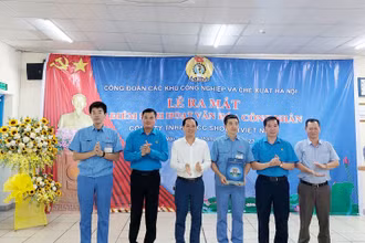 Khánh thành Điểm văn hóa công nhân Công ty SWCC Showa Việt Nam (Khu công nghiệp Bắc Thăng Long, Hà Nội).