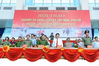 Hội thao toàn tỉnh đầu tiên trong cả nước về cứu hộ, cứu nạn và phòng cháy, chữa cháy.