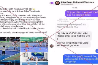 Trang Facebook giả mạo.