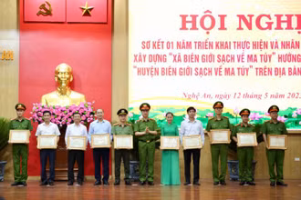 Công an tỉnh Nghệ An tổ chức Hội nghị sơ kết 1 năm thực hiện Đề án xây dựng "Xã biên giới sạch về ma túy".