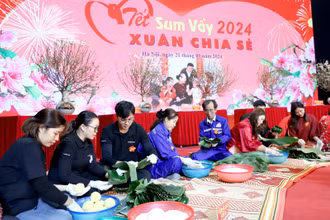 Tết Sum vầy-Xuân chia sẻ năm 2024 do Tổng Liên đoàn Lao động Việt Nam giao Liên đoàn Lao động thành phố Hà Nội tổ chức.