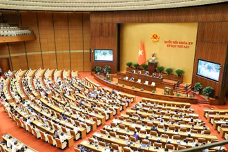 Toàn cảnh phiên họp của Quốc hội. Ảnh: Duy Linh