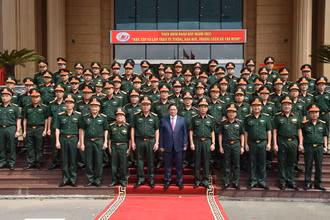 [Ảnh] Thủ tướng Phạm Minh Chính thăm và làm việc tại Binh đoàn 12