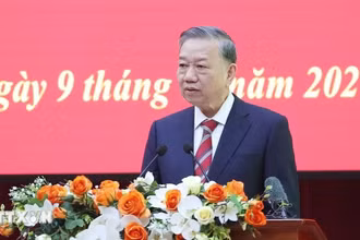 Tổng Bí thư Tô Lâm phát biểu. (Ảnh: TTXVN)