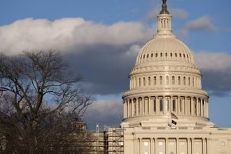 Tòa nhà Quốc hội Mỹ ở Washington, D.C (Ảnh: Tân Hoa xã)