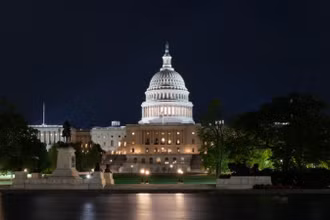 Tòa nhà Quốc hội Mỹ tại Washington, D.C.(Ảnh: Tân Hoa xã)
