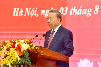 Tổng Bí thư, Chủ tịch nước Tô Lâm trả lời câu hỏi của phóng viên thông tấn, báo chí trong nước và quốc tế. Ảnh: ĐĂNG KHOA