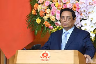 Thủ tướng Phạm Minh Chính phát biểu ý kiến tại Tọa đàm.