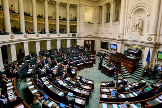 Một phiên họp quốc hội liên bang tại thủ đô Brussels, Bỉ. (Ảnh: EPA)