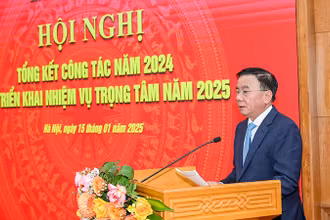 Đồng chí Trần Cẩm Tú phát biểu chỉ đạo Hội nghị. (Ảnh: THẾ ĐẠI)