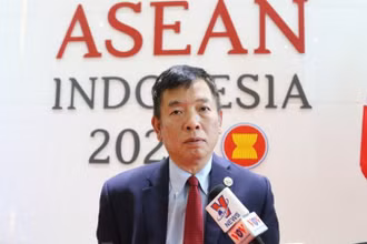 Đại sứ Vũ Hồ, Quyền Trưởng SOM ASEAN. (Ảnh: Đào Trang/TTXVN)