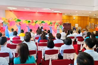 Quang cảnh lễ khai mạc Triển lãm "Quảng Ninh - 60 năm xây dựng và phát triển".