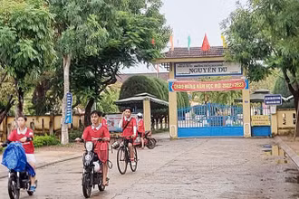 Học sinh trên địa bàn Quảng Nam nghỉ học để phòng, tránh bão Noru.