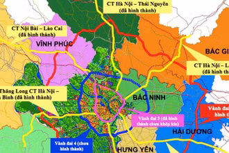 Tuyến đường vành đai 4. (Ảnh: NGỌC ANH)