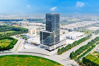 Một góc Tổ hợp Văn phòng - Hội nghị - Thương mại WTC Tower tại Bình Dương.