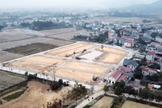 Khu đất đấu giá tại huyện Sóc Sơn. 