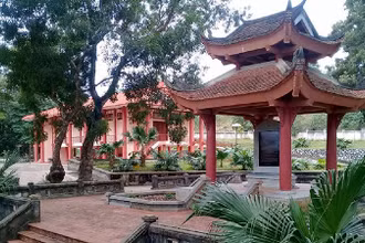 Nhà bia Khu di tích Ban Thường vụ Quốc hội tại xã Trung Yên, huyện Sơn Dương, tỉnh Tuyên Quang. 