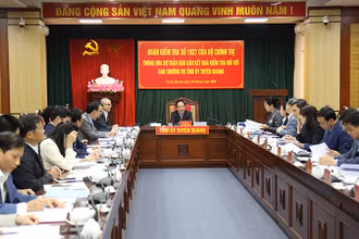 Các đại biểu tham gia buổi làm việc.