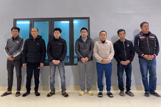 Các đối tượng tại Cơ quan Cảnh sát điều tra Công an tỉnh Tuyên Quang.