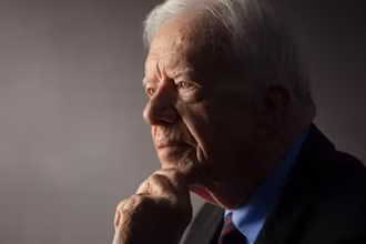 Cựu Tổng thống Mỹ Jimmy Carter trong một cuộc phỏng vấn tại Trung tâm Carter ở Atlanta vào ngày 14/9/2011. (Nguồn: Getty Images/CNN/TTXVN)