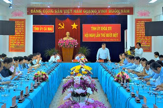 Công bố Quyết định thành lập Ban chỉ đạo phòng, chống tham nhũng, tiêu cực tỉnh Cà Mau.
