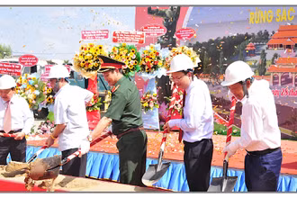 Dự kiến Đền tưởng niệm Anh hùng liệt sĩ Rừng Sác sẽ hoàn thành vào ngày 27/7/2024.