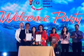 Ký kết Biên bản hợp tác giữa Ban quản lý Công viên địa chất toàn cầu UNESCO Đắk Nông và Ban quản lý Công viên địa chất toàn cầu UNESCO Mudeungsan–Hàn Quốc.