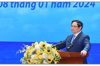 Thủ tướng Phạm Minh Chính phát biểu ý kiến chỉ đạo hội nghị.