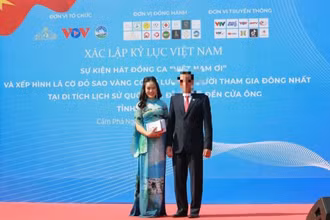 Trong nhiều sự kiện, Công ty Cổ phần Hằng Holy Group đều sử dụng trái phép logo của VOV trong danh sách các đơn vị tổ chức. (Ảnh: VOV)