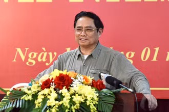 Thủ tướng Phạm Minh Chính phát biểu tại buổi làm việc.