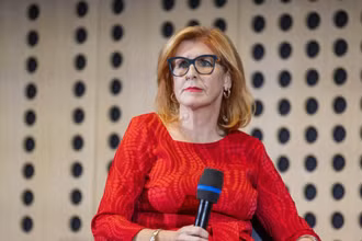 Tổng Giám đốc Phòng Thương mại và Công nghiệp Slovenia (CCIS) Vesna Nahtigal. (Nguồn: Bloomberg Gadria/TTXVN)