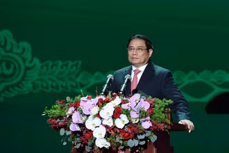 Thủ tướng Phạm Minh Chính phát biểu tại buổi lễ.