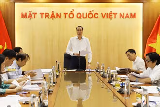 Quang cảnh buổi họp. (Ảnh: HƯƠNG DIỆP)