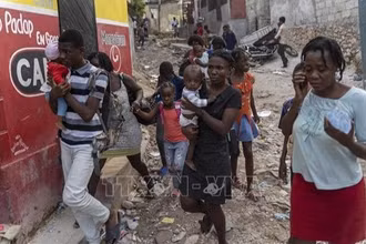 Hàng trăm nghìn người Haiti phải tha hương vì bạo lực. (Ảnh: TTXVN)