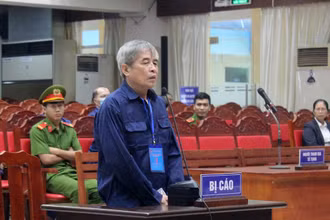 Bị cáo Phan Thanh Hữu tại tòa.