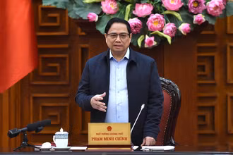 Thủ tướng Phạm Minh Chính phát biểu tại cuộc họp.