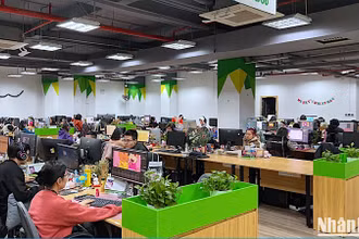 Một góc xưởng sản xuất hoạt hình Wolfoo tại Hà Nội.