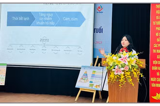 TS, BS Phan Bích Nga trao đổi về các vấn đề sức khỏe thường gặp ở trẻ khi thời tiết chuyển lạnh và các nguyên tắc dinh dưỡng phù hợp.