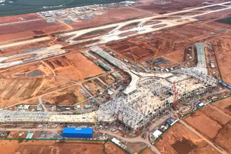 Toàn cảnh nhà ga hành khách sân bay Long Thành.