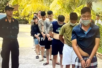 Các đối tượng bị bắt giữ.