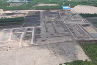 Khu tái định cư Long Phước đang được đẩy nhanh tiến độ xây dựng hạ tầng.