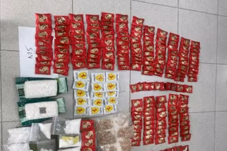 Số ma túy được lực lượng công an thu giữ.