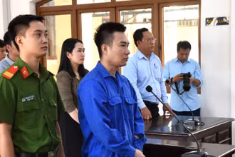 Bị cáo Danh Sơn tại phiên tòa.