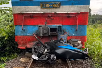 Hiện trường vụ tai nạn.