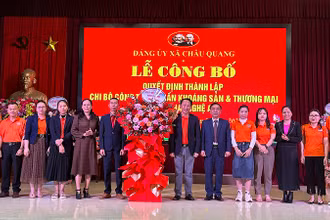 Công bố thành lập chi bộ Công ty cổ phần Khoáng sản và Thương mại Trung Hải Nghệ An.