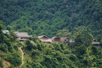 Một góc bản Búng.