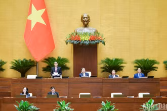 Phó Chủ tịch Quốc hội Nguyễn Đức Hải điều hành phiên họp.