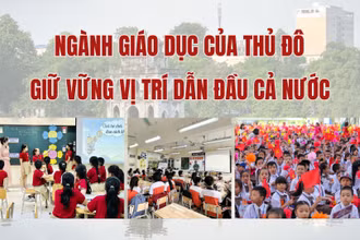 Ngành giáo dục của Thủ đô giữ vững vị trí dẫn đầu cả nước