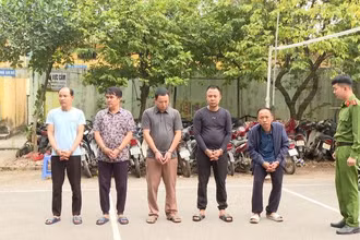 Các đối tượng bị bắt trong vụ án.
