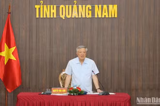 Phó Thủ tướng Thường trực Chính phủ Nguyễn Hòa Bình phát biểu chỉ đạo tại buổi làm việc.